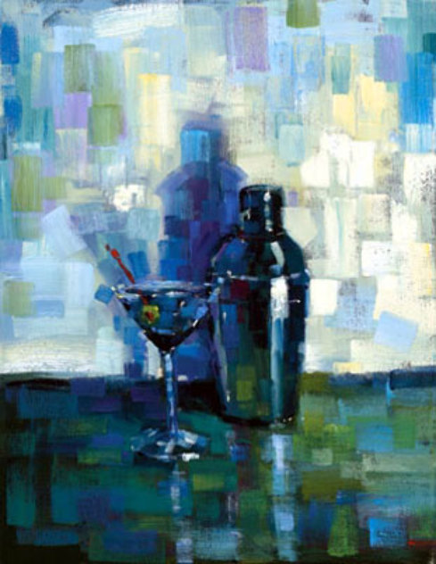 Martini for Me AP Embellished Limited Edition Print by Michael Flohr
