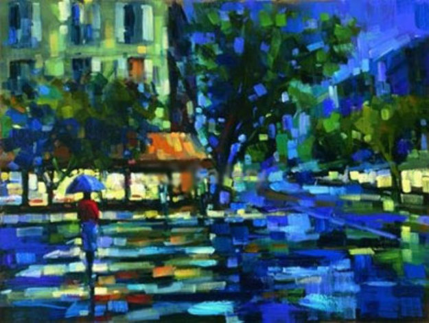 Parisian Nights Embellished Limited Edition Print by Michael Flohr Parisian Nights Embellished Limited Edition Print by Michael Flohr