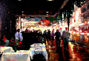 Night Life 2004 Embellished Limited Edition Print - Michael Flohr Night Life 2004 Embellished Limited Edition Print - Michael Flohr