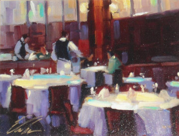 Table for Two 2005 Embellished Limited Edition Print - Michael Flohr Table for Two 2005 Embellished Limited Edition Print - Michael Flohr