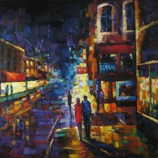 Expressions of the City, Book Cover 2004 60x60 Super Huge Original Painting - Michael Flohr Expressions of the City, Book Cover 2004 60x60 Super Huge Original Painting - Michael Flohr