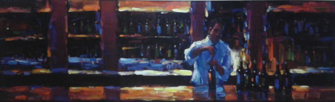 Uncorked 2007 Embellished Limited Edition Print by Michael Flohr