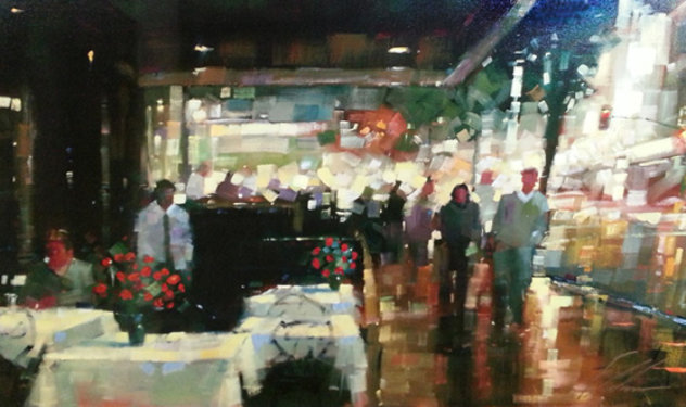 Night Life 2004 San Diego, Ca Embellished Limited Edition Print by Michael Flohr