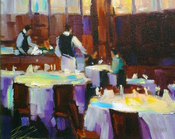 Table For Two 2006 Embellished Limited Edition Print - Michael Flohr Table For Two 2006 Embellished Limited Edition Print - Michael Flohr