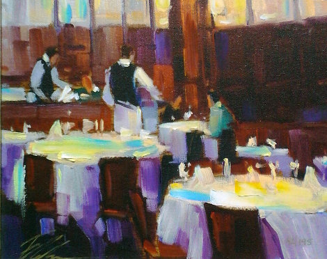 Table For Two 2006 Embellished Limited Edition Print - Michael Flohr