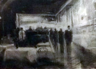 Nightlife in San Diego Drawing 2004 44x37 Drawing by Michael Flohr - 0 Nightlife in San Diego Drawing 2004 44x37 Drawing by Michael Flohr - 0