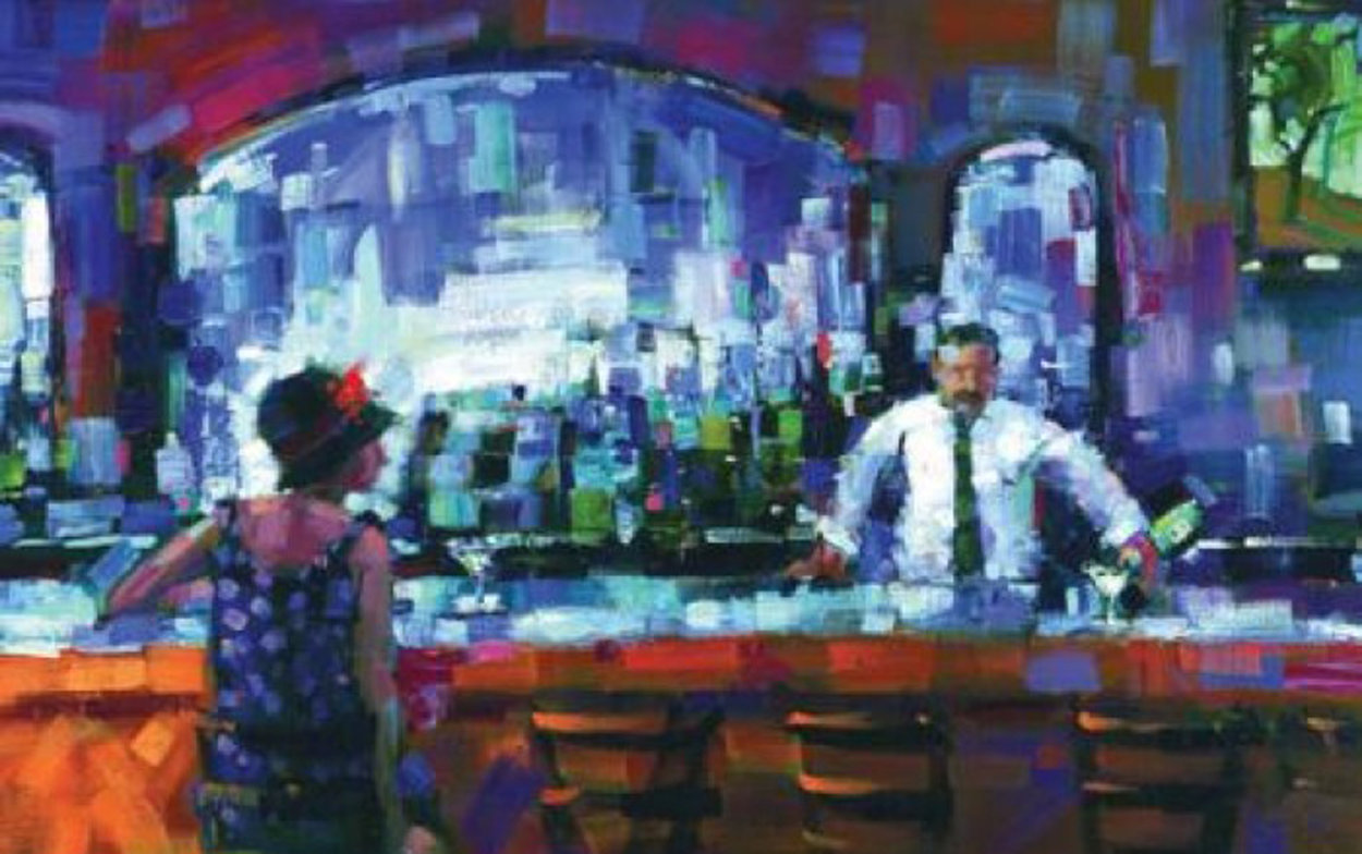 Shaken Not Stirred Embellished 2009 Limited Edition Print by Michael Flohr