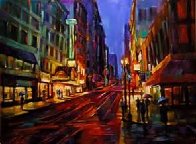 Streets of Gold Embellished 2007 Huge Limited Edition Print by Michael Flohr - 0
