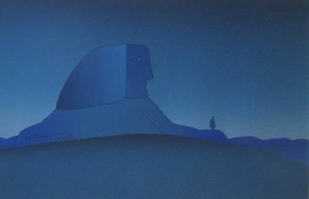 Blue Sphinx Poster and Other 1977 Other by Jean Michel Folon Blue Sphinx Poster and Other 1977 Other by Jean Michel Folon