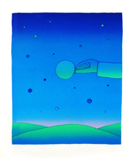 La Nuit Du Temps 1973 Limited Edition Print - Jean Michel Folon La Nuit Du Temps 1973 Limited Edition Print - Jean Michel Folon