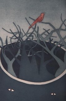Circular Ruins (Bird of Peace) 1974 Limited Edition Print - Jean Michel Folon Circular Ruins (Bird of Peace) 1974 Limited Edition Print - Jean Michel Folon