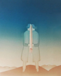 Le Secret 1976 Limited Edition Print - Jean Michel Folon Le Secret 1976 Limited Edition Print - Jean Michel Folon