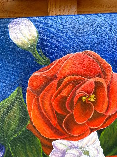 Floralie - Mixed Flowers Bouquet in Blue 2019 24x36 Original Painting - Claire Fontaine Floralie - Mixed Flowers Bouquet in Blue 2019 24x36 Original Painting - Claire Fontaine