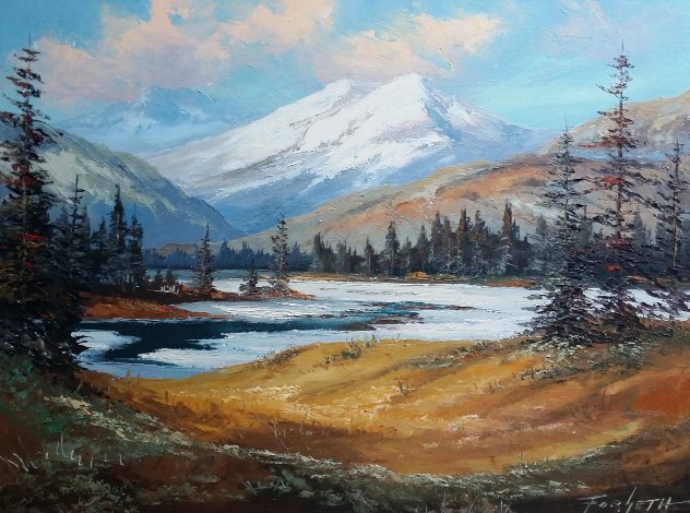 Untitled Landscape 24x30 Original Painting by Caroll Forseth