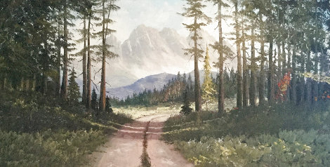 Untitled Landscape 32x56 - Huge - Canada Original Painting - Caroll Forseth