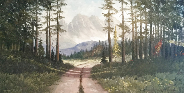 Untitled Landscape 32x56 - Huge - Canada Original Painting by Caroll Forseth