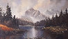 Untitled Landscape Painting 1970 - 30x54 - Matterhorn - Huge Painting - Switzerland Original Painting by Caroll Forseth - 0