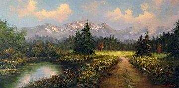 Untitled Painting 32x56 Huge Original Painting - Caroll Forseth Untitled Painting 32x56 Huge Original Painting - Caroll Forseth