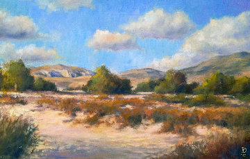 Untitled Landscape 1997 14x22 Original Painting - Dirk Foslien Untitled Landscape 1997 14x22 Original Painting - Dirk Foslien