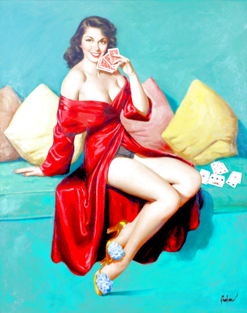 I Deal 1950 37x31 Original Painting by Art Frahm