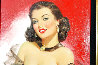 Woman Against Red 1950 26x26 Original Painting by Art Frahm - 2