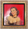 Woman Against Red 1950 26x26 Original Painting by Art Frahm - 1