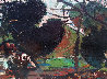 Untitled Landscape 1950 48x24 Huge Original Painting by Robert Frame - 0
