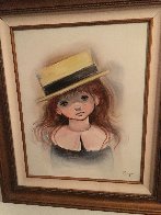 Big Eyed Girl 28x24 Original Painting by Ozz Franca - 1 Big Eyed Girl 28x24 Original Painting by Ozz Franca - 1