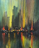 Untitled Cityscape 40x34 Huge Original Painting by Ozz Franca - 0