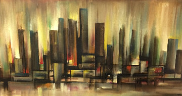 Untitled Landscape 32x56 Original Painting - Ozz Franca Untitled Landscape 32x56 Original Painting - Ozz Franca