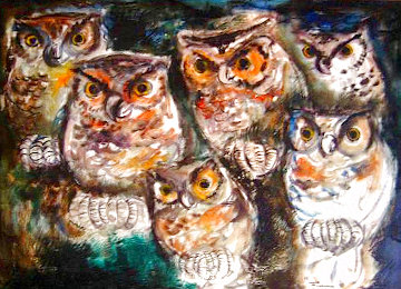 Untitled 1969 23x28 (Early) Original Painting - Ozz Franca Untitled 1969 23x28 (Early) Original Painting - Ozz Franca