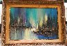 Untitled (Evening Seascape) 34x44 Huge Original Painting by Ozz Franca - 1