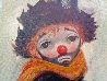 Clown Original 1960 27x23 Original Painting by Ozz Franca - 1