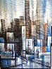 Untitled Cityscape 26x24 Original Painting by Ozz Franca - 1
