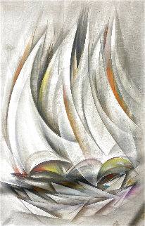 Regattas 1983 24x36 Original Painting - Ozz Franca Regattas 1983 24x36 Original Painting - Ozz Franca