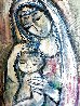 Untitled Madonna and Child 43x25 - Huge Original Painting by Ozz Franca - 3