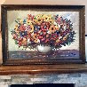 Bouquet 1985 29x41 - Huge Original Painting by Ozz Franca - 2