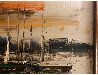 Untitled Seascape Abstract 1965 19x41 - Huge Original Painting by Ozz Franca - 7