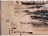 Untitled Seascape Abstract 1965 19x41 - Huge Original Painting by Ozz Franca - 8