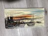 Untitled Harbor Scene - 12x24 Oil on Canvas Original Painting by Ozz Franca - 2 Untitled Harbor Scene - 12x24 Oil on Canvas Original Painting by Ozz Franca - 2