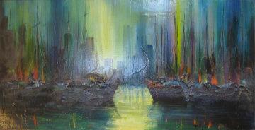 Untitled Painting 24x48 Huge Original Painting - Ozz Franca Untitled Painting 24x48 Huge Original Painting - Ozz Franca