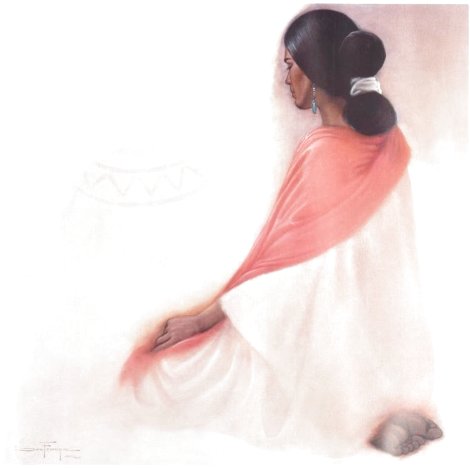 Navajo Meditating 1992 Limited Edition Print - Ozz Franca