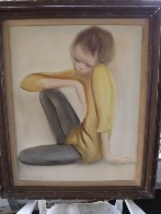 Untitled Boy 1965 32x28 Original Painting by Ozz Franca - 1 Untitled Boy 1965 32x28 Original Painting by Ozz Franca - 1