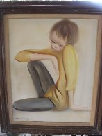 Untitled Boy 1965 32x28 Original Painting by Ozz Franca - 2 Untitled Boy 1965 32x28 Original Painting by Ozz Franca - 2