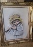 Big Eyes Children: the Flute Player 1985 31x25 Original Painting by Ozz Franca - 1
