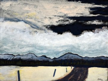 Eastern Townships, Winter 12x14 Original Painting - David Francey Eastern Townships, Winter 12x14 Original Painting - David Francey