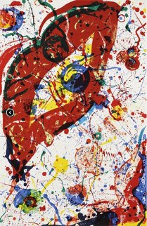 Untitled Lithograph 1988 Limited Edition Print - Sam Francis Untitled Lithograph 1988 Limited Edition Print - Sam Francis