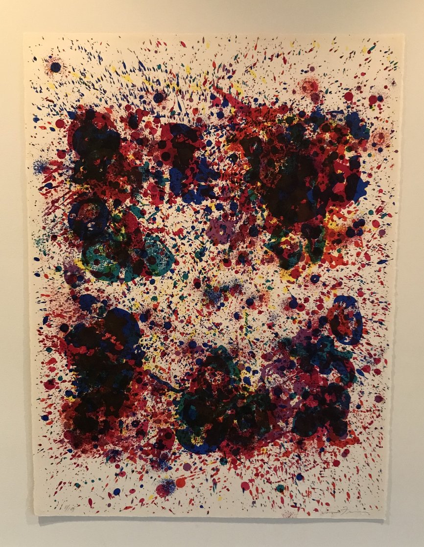 Spun For James Kirsch 1972 Limited Edition Print by Sam Francis Spun For James Kirsch 1972 Limited Edition Print by Sam Francis