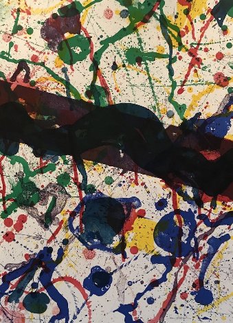 Untitled, From Michael Walberg Poemes Dans Le Ciel (Lembark 273) 1986 Limited Edition Print - Sam Francis