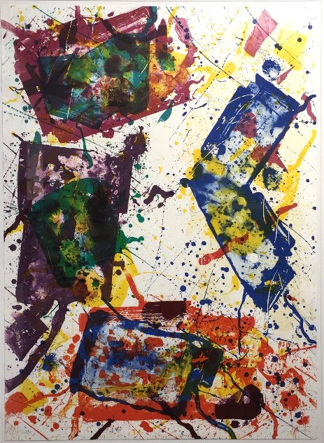 Untitled (Lembark 269) 1982  Huge Limited Edition Print by Sam Francis
